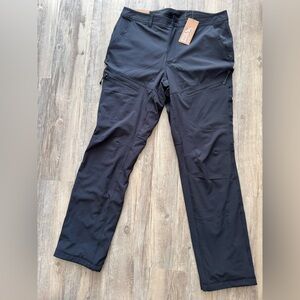 NWT Eddie Bauer Black Fleece-Lined Pants